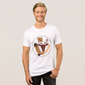 Cow boy Tri-Blend shirt (Voorkant volledig)
