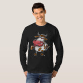 Cow Bull With Coffee Cup T-shirt (Voorkant volledig)