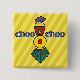 Cow Catcher Engine Vierkante Button 5,1 Cm