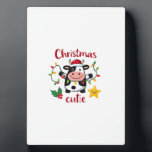 Cow Christmas Cutie Cows Christmas T-Shirt (6) Fotoplaat<br><div class="desc">Cow Christmas Cutie Cows Christmas T-Shirt (6)</div>