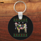Cow Christmas  Sleutelhanger (Voorkant)