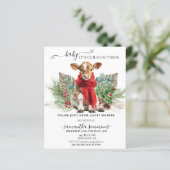 Cow Christmas Winter Baby Shower Budget (Staand voorkant)