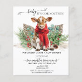 Cow Christmas Winter Baby Shower Budget (Voorkant)