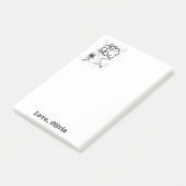 Cow Cloudenotities Kleur Post it Notitie Post-it® Notes (Schuin)