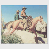 “Cow Country” door Maynard Dixon Cadeaupapier (Vlak)