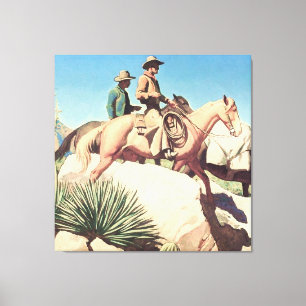 “Cow Country” door Maynard Dixon Canvas Afdruk