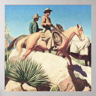 “Cow Country” door Maynard Dixon Poster