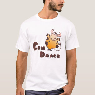 Cow Dansend T Shirt   Gekke Cartoon Koeienhouderij