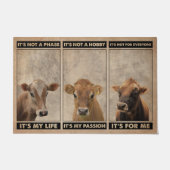 Cow Decor- Custom Personalized- Home Decor Deurmat (Voorkant)