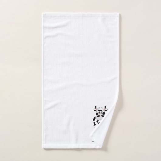 Cow Design Monogrammed Bad Handdoek (Handdoek)