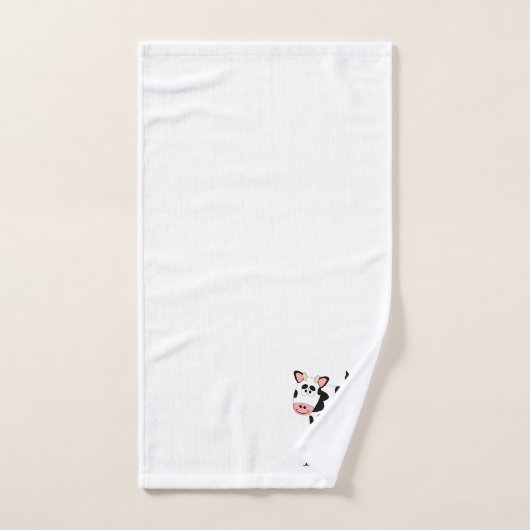 Cow Design Monogrammed Bad Handdoek (Handdoek)