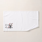 Cow Design Monogrammed Bad Handdoek (Handdoek)