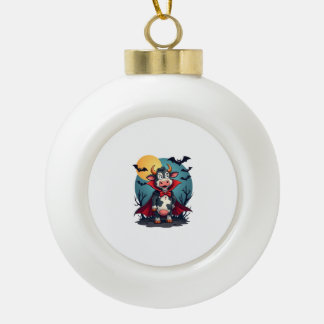 Cow Dracula Rises Keramische Bal Ornament