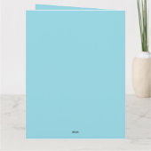 Cow Dreaming of Warmer Times Floral Personalized Kaart (Achterkant)