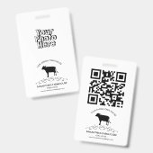 Cow Farm Logo Badge (Voor- en achterkant)