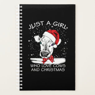 Cow Gift Alleen een meisje dat van koeien houdt Planner