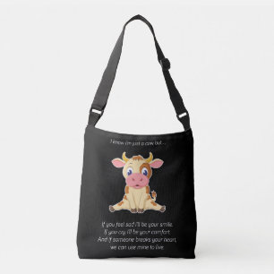 Cow Gift   Een Lovely Face Cow Lover Gift Crossbody Tas