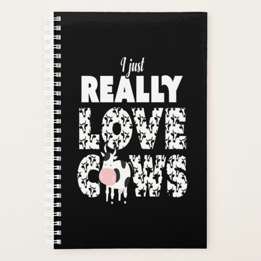 Cow Gift | Ik hou gewoon van Koeien met Lover Gift Planner (Voorkant)