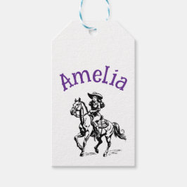 Cow Girl Cadeaulabel