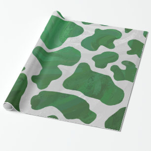 Cow Green en White Print Cadeaupapier
