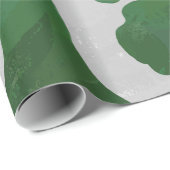 Cow Green en White Print Cadeaupapier (Rol Hoek)