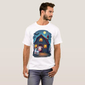 Cow & Haunted Barn T-shirt (Voorkant volledig)