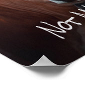 Cow in Sunglasses Not aMOOsed Cute Funny Poster (Hoek)