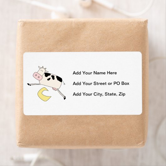 Cow Jumps Over Moon Etiket (Insitu)