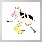 Cow Jumps Over Moon Poster (Voorkant)