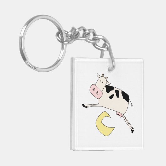 Cow Jumps Over Moon Sleutelhanger (Voorkant Links)