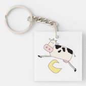 Cow Jumps Over Moon Sleutelhanger (Voorkant)