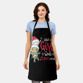 Cow Just A Girl Who Loves Cows Farmer Butcher Schort (Gedragen)