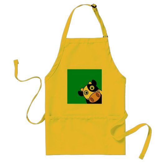 cow@keychain-apparel-darkapparel standaard schort (Voorkant)