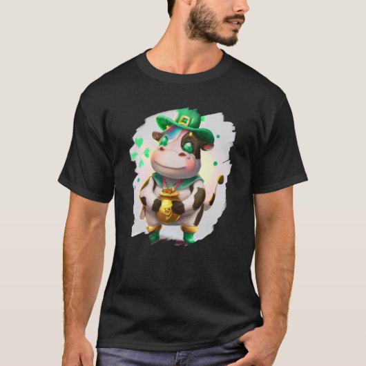 Cow Leprechaun Cows St Patricks Day 3 T-shirt (Voorkant)