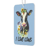 Cow Lovers I Love Cows Holstein Sunflowers Luchtverfrisser (Links)