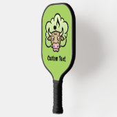 Cow Methane Cartoon Pickleball Paddle (Links)