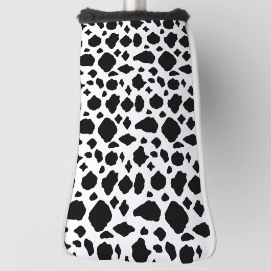 Cow Pattern Animal Print Black White Golfheadcover (Draai 90)