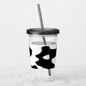 Cow Pattern Black en White Acryl Drinkbeker (Links)