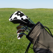 Cow Pattern Black en White Golfheadcover (Insitu)