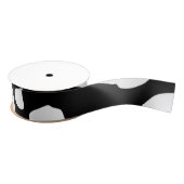 Cow Pattern Black en White Grosgrain Lint (Spoel)