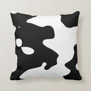 Cow Pattern Black en White Kussen