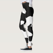 Cow Pattern Black en White Leggings (Links)