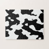 Cow Pattern Black en White Legpuzzel (Horizontaal)