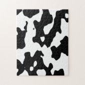 Cow Pattern Black en White Legpuzzel (Verticaal)
