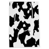 Cow Pattern Black en White Medium Cadeauzakje (Voorkant)