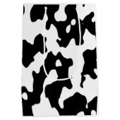 Cow Pattern Black en White Medium Cadeauzakje (Achterkant)