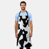 Cow Pattern Black en White Schort (Gedragen)