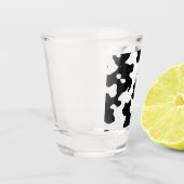 Cow Pattern Black en White Shot Glas (Links)