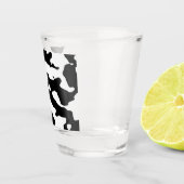Cow Pattern Black en White Shot Glas (Rechts)