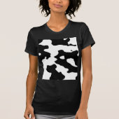 Cow Pattern Black en White T-shirt (Voorkant)